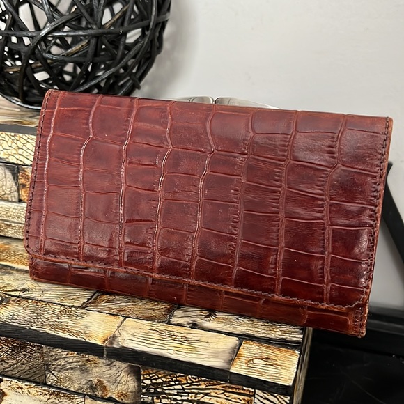 Vintage BUXTON Leather Wallet with Clasp Coin Pocket - Picture 14 of 14